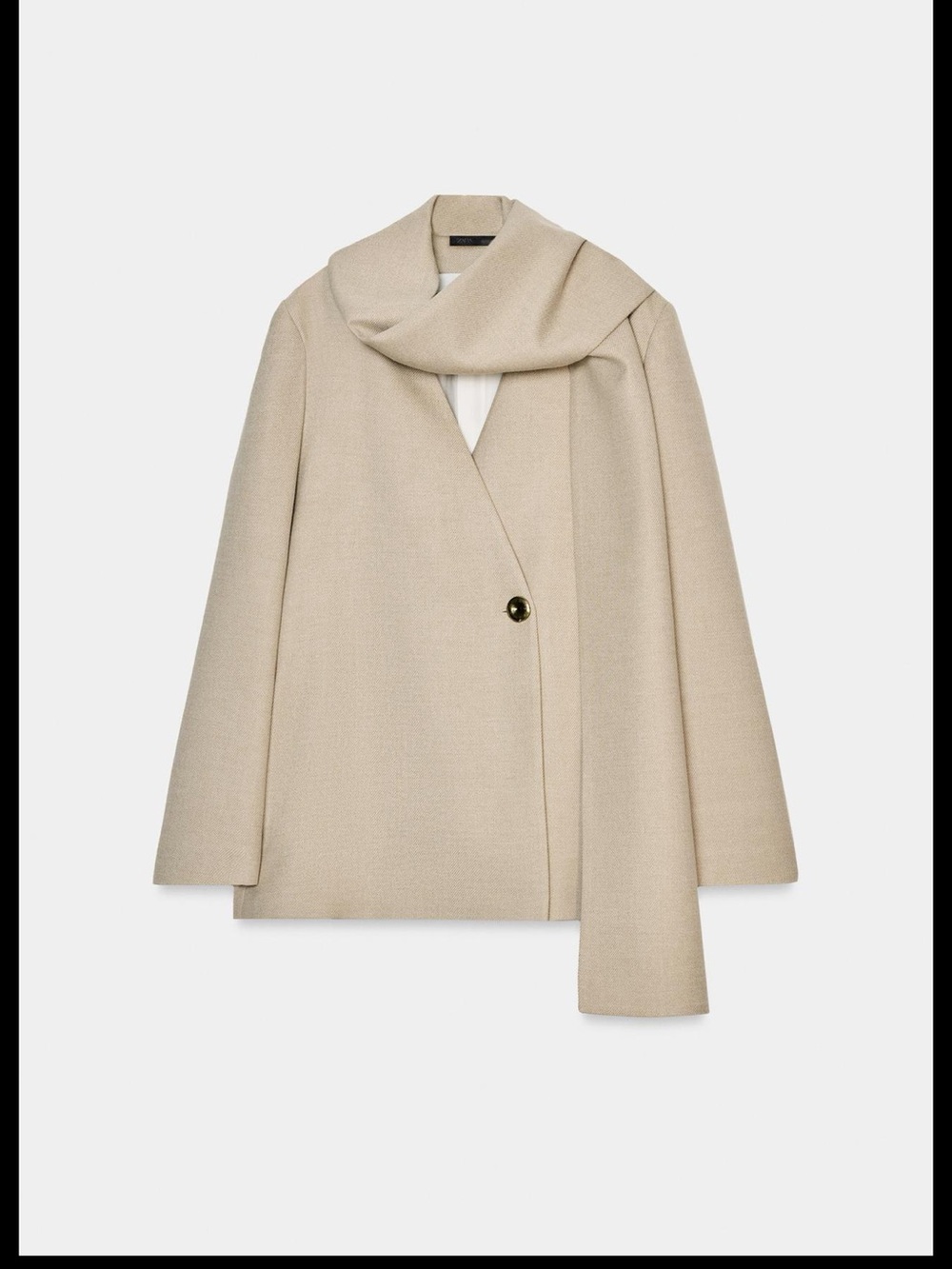 Zara blazer jacket with removable Scarf